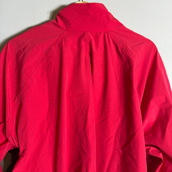 Fabletics x Madelaine Petsch Giana Full Zip Rain Jacket Womens Small Red Outdoor - Picture 11 of 13